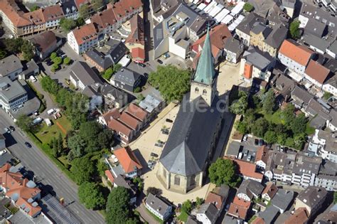 Unna Von Oben Kirchengeb Ude Evangelische Stadtkirche Im Altstadt