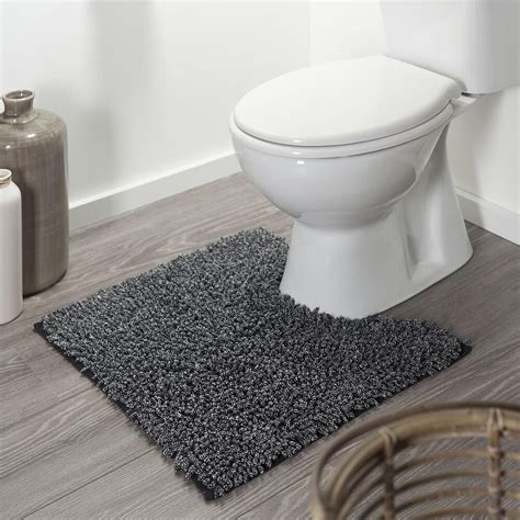 Sealskin Misto Tapis De Toilette 2 5x60x55cm Chenille Noir 294617019