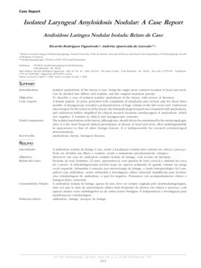 Fillable Online Internationalarchivesent Isolated Laryngeal Amyloidosis