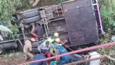 8 Killed Many Injured As Bus Falls Into Gorge In Tamil Nadus Nilgiris