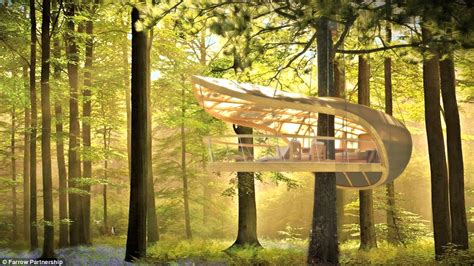 E Terra Samara Luxury Tree House Villas In Canada S Bruce Peninsula Forest Daily Mail Online