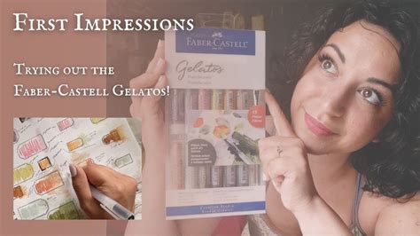 Playing With Faber Castell GELATOS FIRST IMPRESSIONS NEW ART SUPPLY