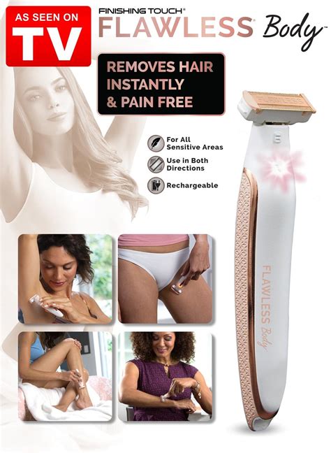 Finishing Touch Flawless Body Rechargeable Ladies Shaver And Trimmer