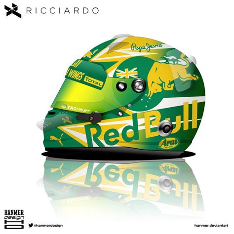 Daniel Ricciardo Helmet | Custom helmet design, Helmet, Racing helmets