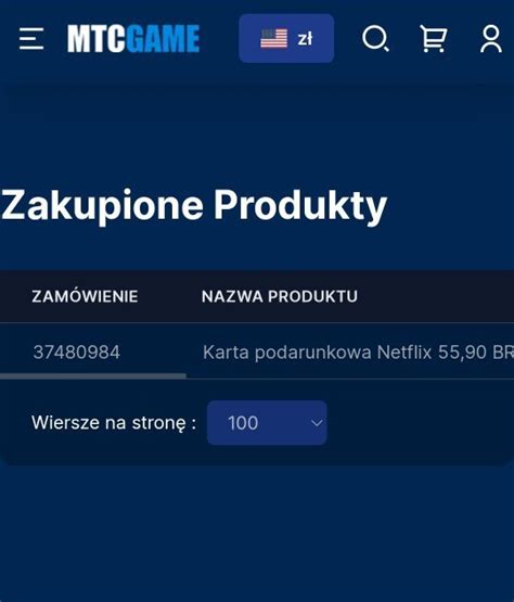 Karta podarunkowa Netflix 55 90 BRL Dąbrowa Tarnowska Kup teraz na