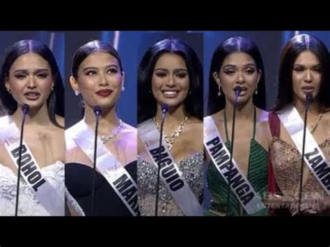 Missuniverse Top Q A Portion Youtube