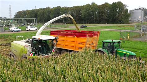 Mais Oogst In Volle Gang Met Claas Jaguar Loonbedrijf Sportel