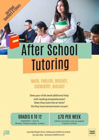 Tutoring Flyer Templates To Edit Online