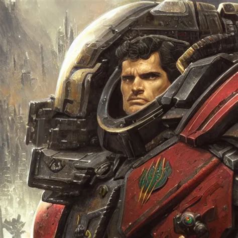 Henry Cavill As A Space Marine Primarch Sci Fi Stable Diffusion