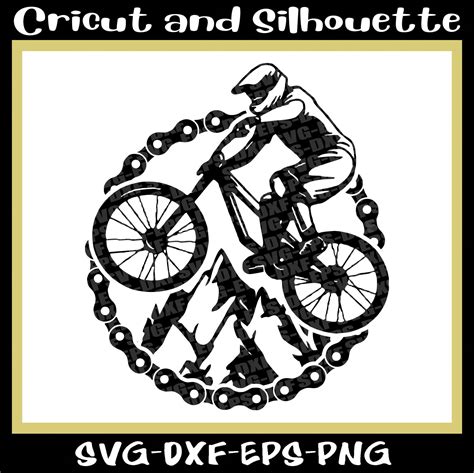 MTB Svg Mountainbike Svg Files MTB Chain Mountain Etsy