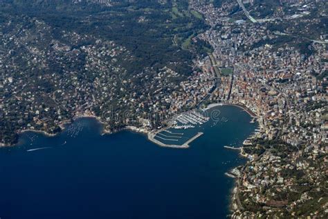 Rapallo italy aerial view stock image. Image of hill - 161679461