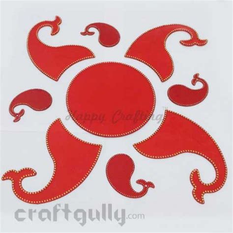 Buy Red Acrylic Rangoli Bases Online COD Low Prices Fast Delivery