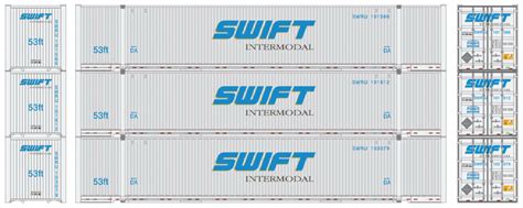 N Scale Athearn Container Foot Corrugated Swif