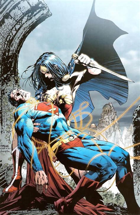 Superman Vs Wonder Woman By Jim Lee Superman Art Dc Comics Art