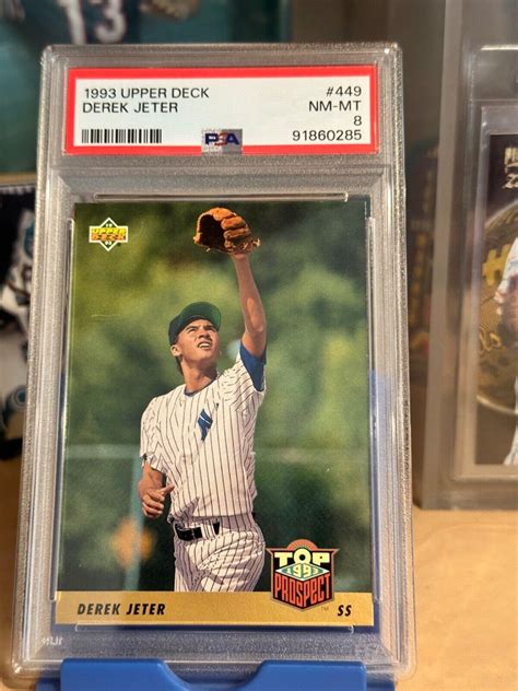 Upper Deck Derek Jeter Top Prospect Rookie Rc Hof Psa Nm Mt