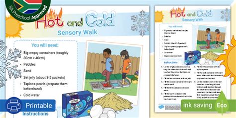 Hot And Cold Sensory Walk Instructions Lehrer Gemacht