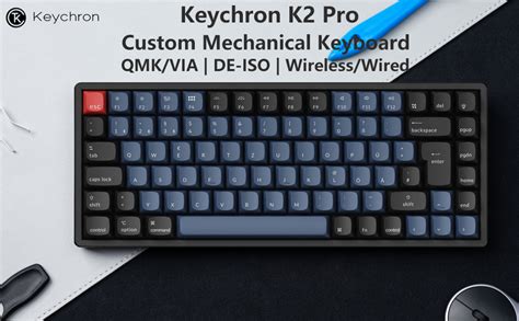 Keychron K Pro Wireless And Wired Mechanical RGB Keyboard With Hot Swap Enabled Red K Pro