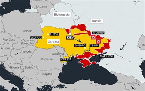 Guerra Ucraina La Mappa Dell Attacco I Russi Puntano Mariupol Sky Tg