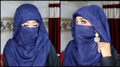 Easy Niqab Tutorial With Short Hijab Summer Hijab Tutorial Scarf