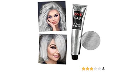 Pcs Gray Color Natural Permanent Hair Dye Cream Unisex Diy Fashion