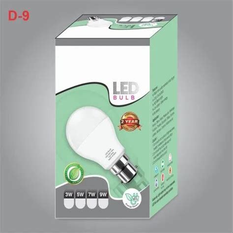 Rectangular Custom Printed Led Bulb Packaging Box Manufacturers At Rs