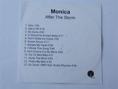 Monica - After The Storm (CDr) | Discogs