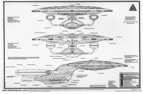 Star Trek Blueprints Galaxy Class Enterprise D Star Trek Schematics 6611x4372 Space Galaxies Hd