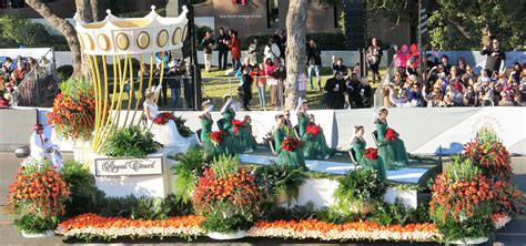 The Rose Queen And Her Royal Court During The Tournament Of Roses In