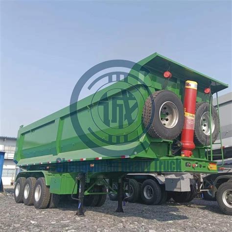 Hydraulic Rear Dump Trailer 3 4 5 Axles 40 50 Cubic Meter Tipper Semi