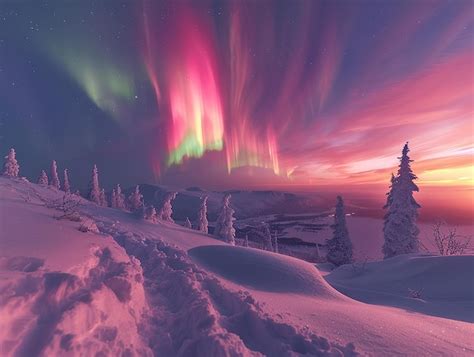 Premium Photo | Northern Lights Night Sky