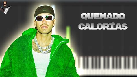 Feid Quemado Calor As Instrumental Piano Tutorial Partitura