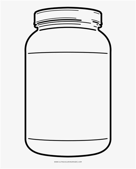 Mason Jar Coloring Page Printable