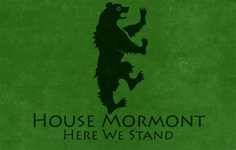 Wallpaper Game Of Thrones Black Bear House Mormont Here We Stand A