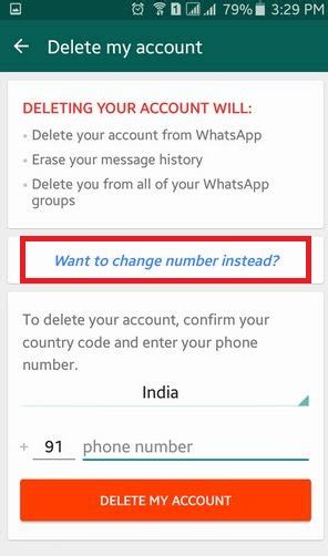 How To Delete Whatsapp Account On Android Lollipop