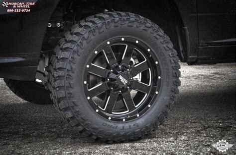 Dodge Ram 1500 Moto Metal Mo962 Wheels Gloss Black And Milled