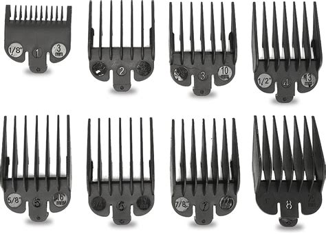 Professional Hair Clipper Universal Hair Clipper Comb Guide Set 8