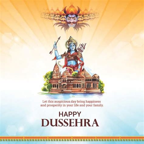 Premium Psd Free Vector Happy Dussehra And Vijaya Dashami Festival