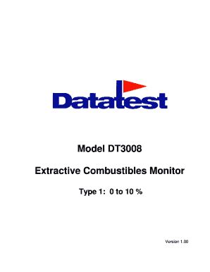 Fillable Online Dt Co Analyzer Operating Manual V D Fax