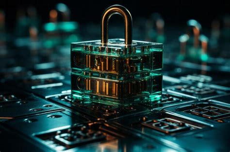 Premium Photo | Background of the lock shape of cybersecurity and ...