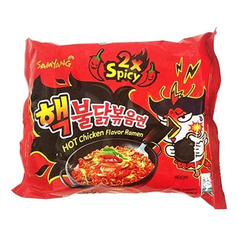 Instant Noodles 2x Spicy Hot Chicken Flavor Ramen Samyang 140gr