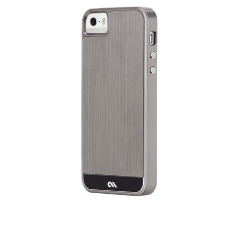 Gunmetal And Black Brushed Aluminum Case For Iphone 55s Case Mate