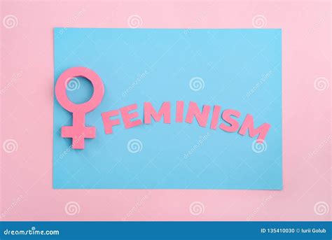 Weibliches Geschlecht Zeichen Und Feminismus Stockfoto Bild Von Element Weiblich 135410030