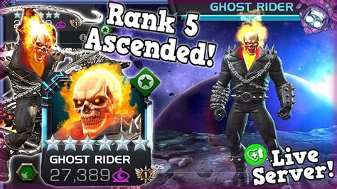 6 Star Rank 5 Ascended Ghost Rider The Heal God Is Back Marvel Contest Of Champions Youtube