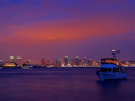 Free picture: skyline, sunset, harbor, island