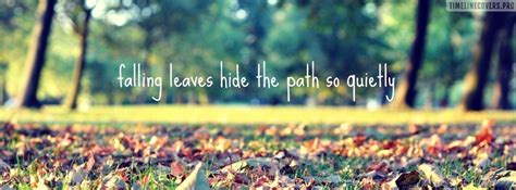 Falling Leaves Quote Facebook Cover Photo