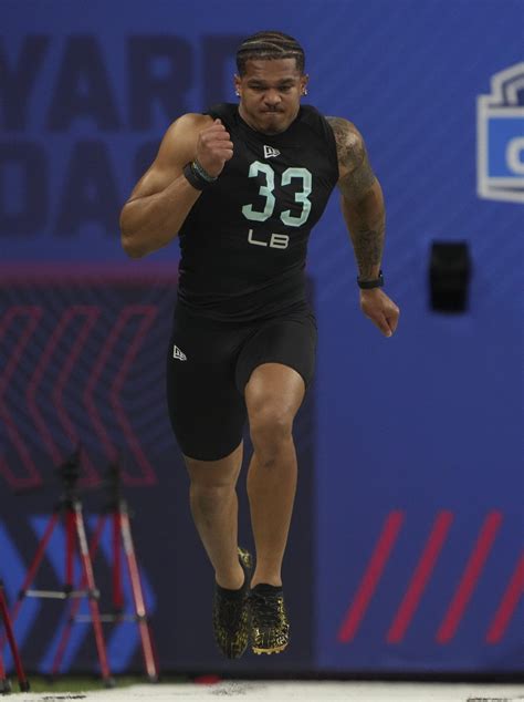 Nfl Combine Best Photos Of Penn State Linebacker Brandon Smith