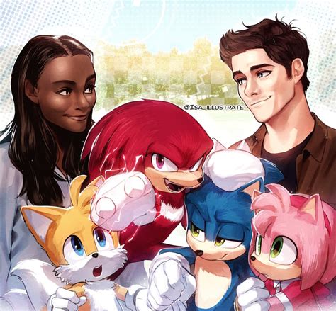 Sonic The Hedgehog Amy Rose Tails Knuckles The Echidna Maddie Wachowski And 1 More Sonic