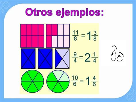 20 Ejemplos De Fracciones Impropias