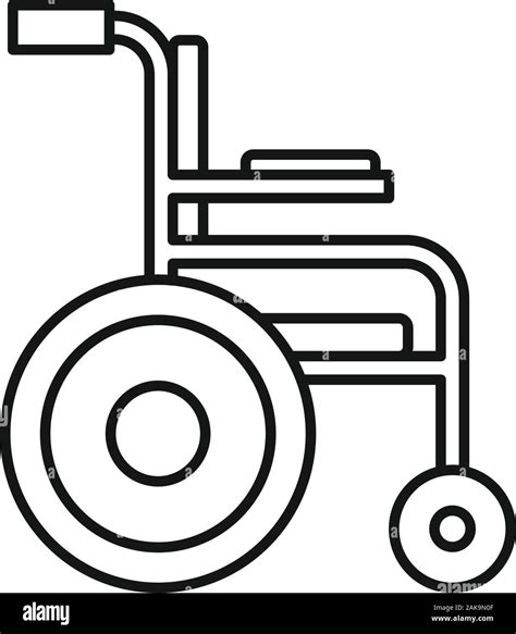 Medical Wheelchair Icon Outline Medical Wheelchair Vector Icon For Web