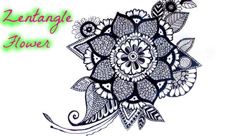 View Flower Zentangle Patterns Tips - Stiff